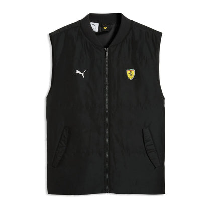 2026 Scuderia Ferrari F1 Mens Logo Gilet Black