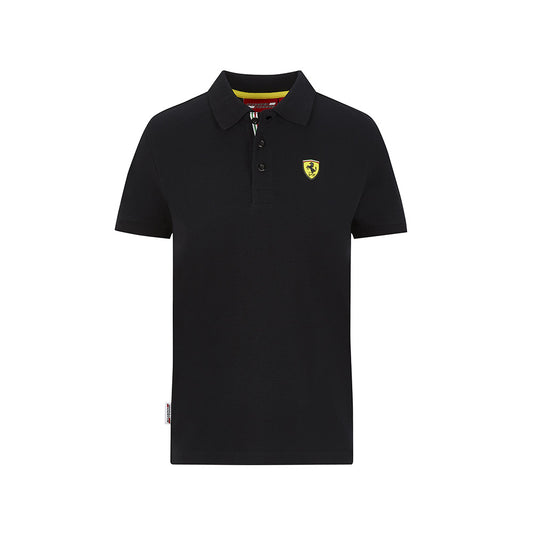 Scuderia Ferrari Kids Classic Polo Shirt - Black