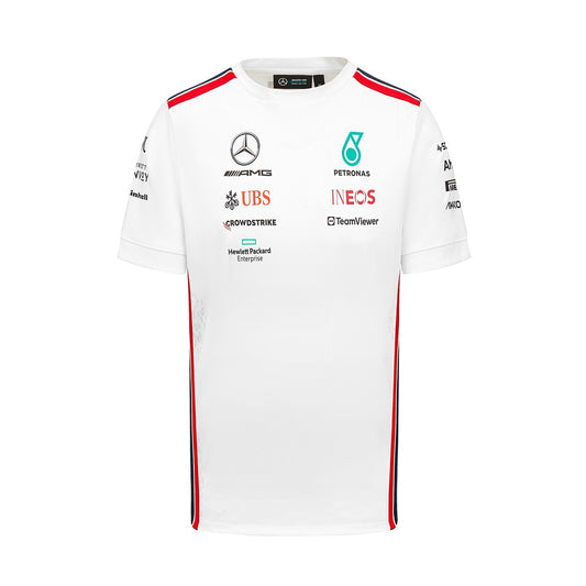 2023 Mercedes AMG Petronas F1 Mens Teamwear T-Shirt - White