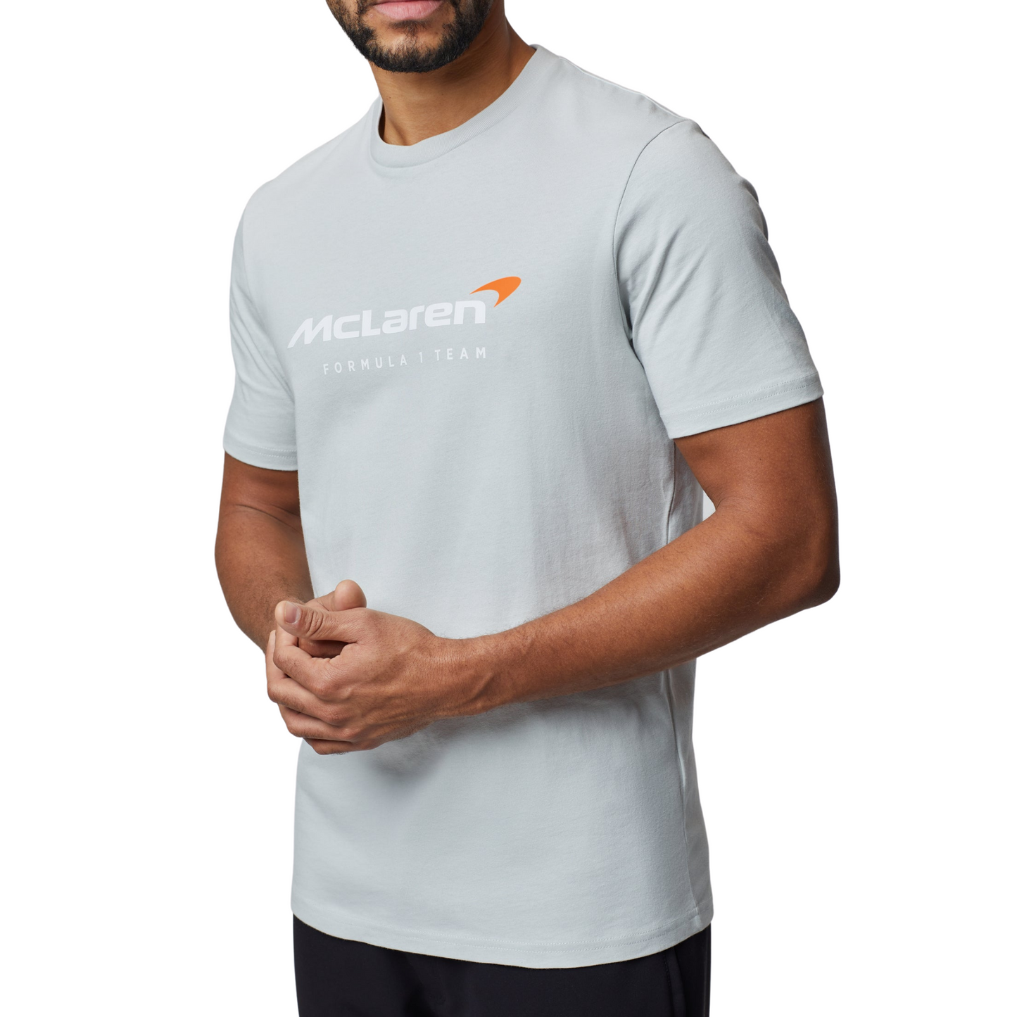 McLaren Mens Team Core Essentials 2022 T- Shirt - Storm Grey