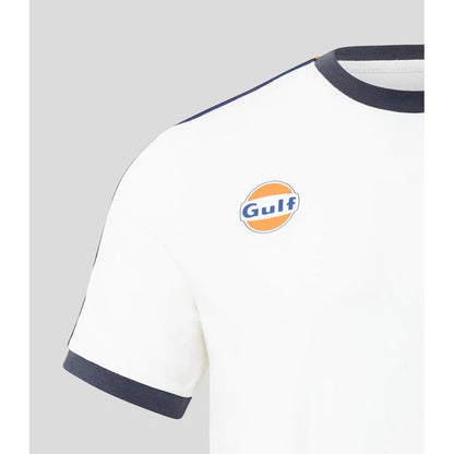 McLaren F1 Gulf Ringer Men's Taper T-Shirt - White